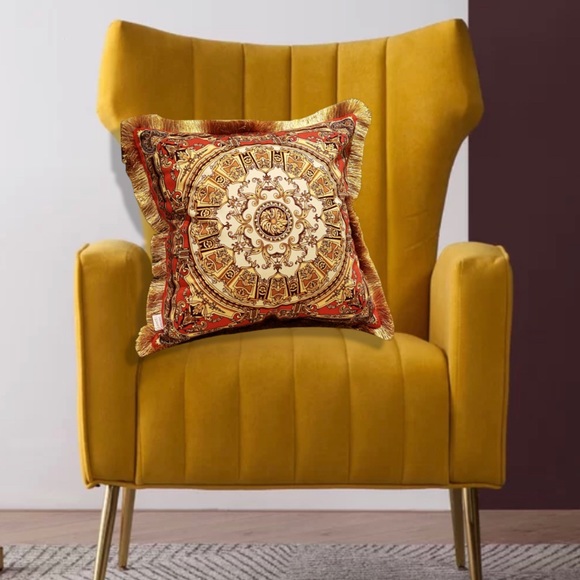 Luxury HomeElegant European Classical Fringe Soft Velvet Throw